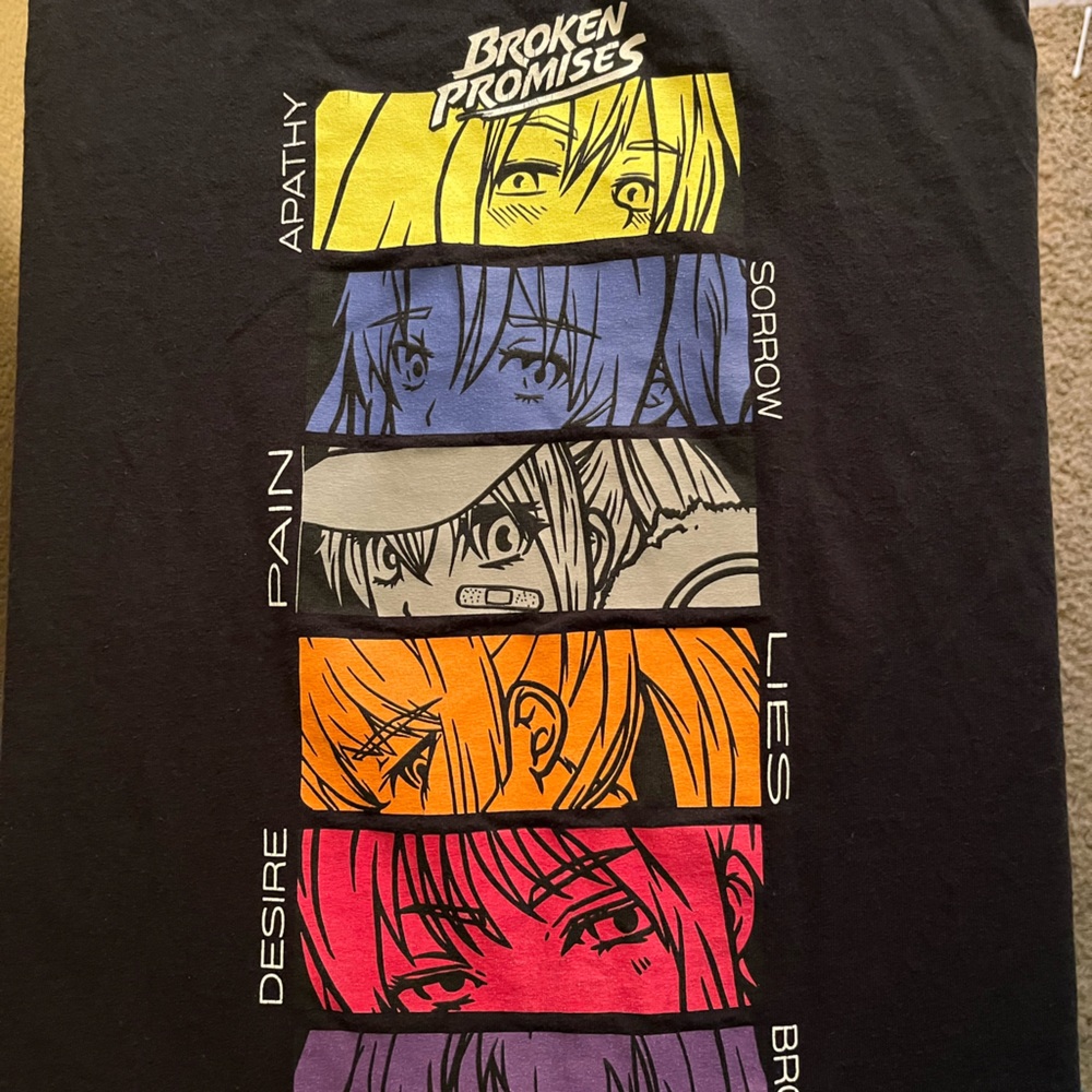 broken promises Men’s T-shirt (2XL front/back of shirt)